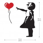 Banksy exclusive girl Vinyl Wall Art Decal 